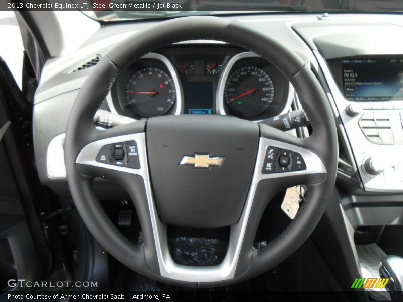 Steel Green Metallic / Jet Black 2013 Chevrolet Equinox LT