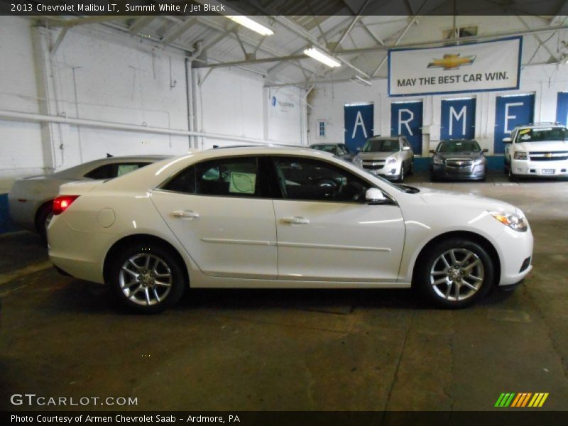 Summit White / Jet Black 2013 Chevrolet Malibu LT