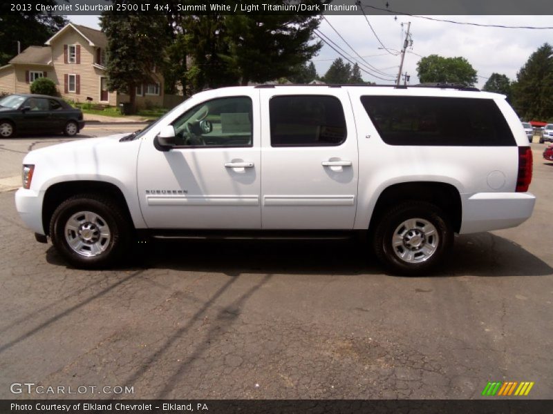 Summit White / Light Titanium/Dark Titanium 2013 Chevrolet Suburban 2500 LT 4x4