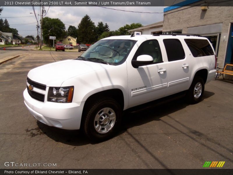 Summit White / Light Titanium/Dark Titanium 2013 Chevrolet Suburban 2500 LT 4x4