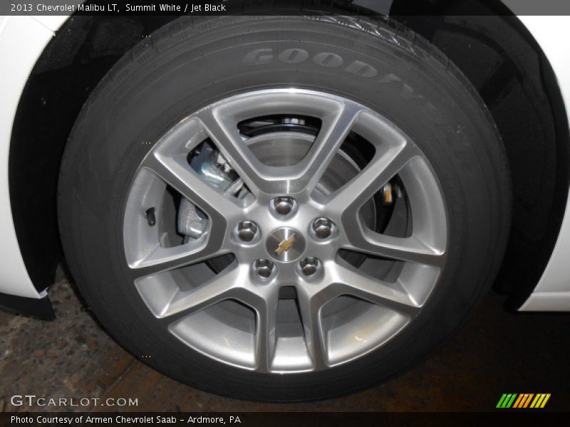 Summit White / Jet Black 2013 Chevrolet Malibu LT