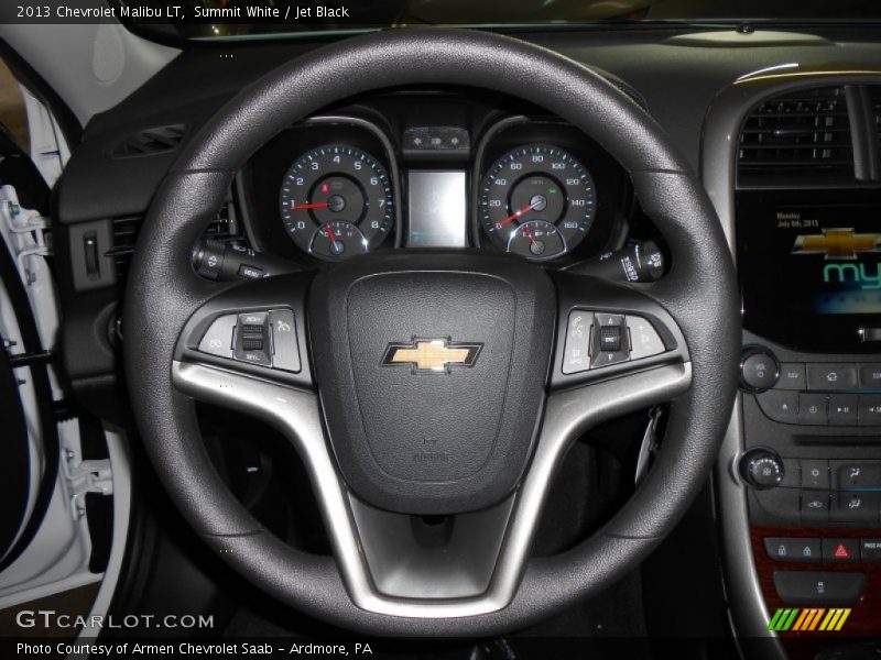 Summit White / Jet Black 2013 Chevrolet Malibu LT