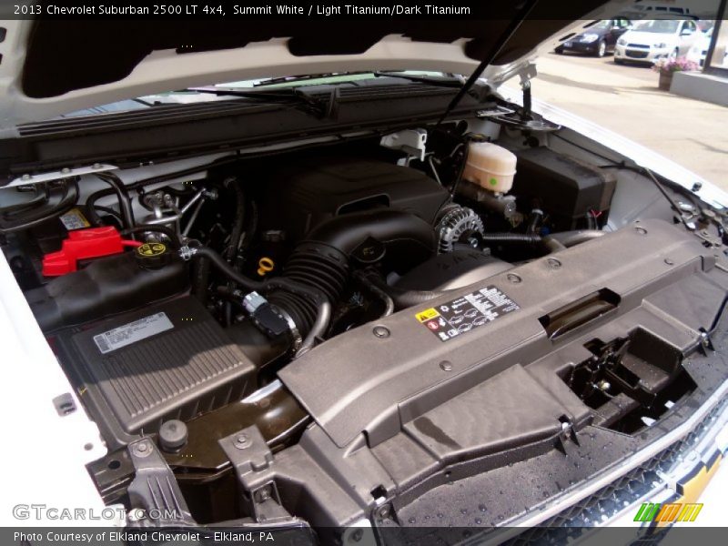 Summit White / Light Titanium/Dark Titanium 2013 Chevrolet Suburban 2500 LT 4x4