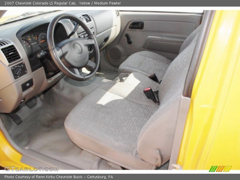 Yellow / Medium Pewter 2007 Chevrolet Colorado LS Regular Cab