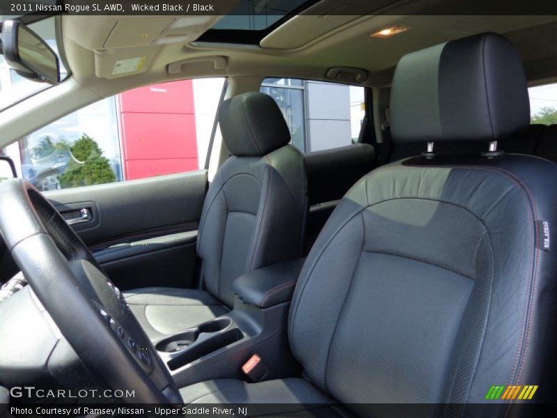 Wicked Black / Black 2011 Nissan Rogue SL AWD