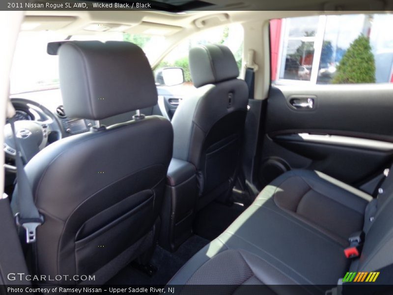 Wicked Black / Black 2011 Nissan Rogue SL AWD