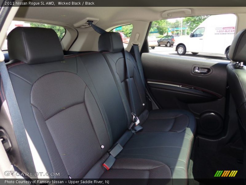 Wicked Black / Black 2011 Nissan Rogue SL AWD