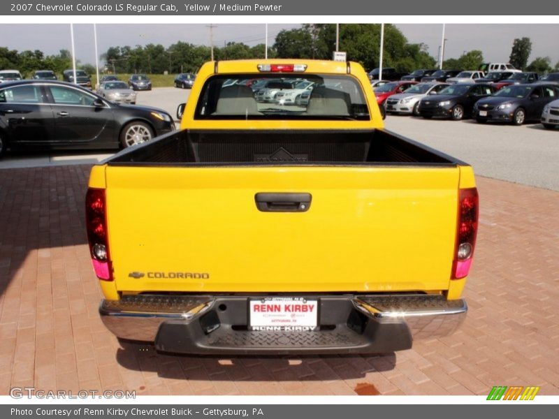 Yellow / Medium Pewter 2007 Chevrolet Colorado LS Regular Cab