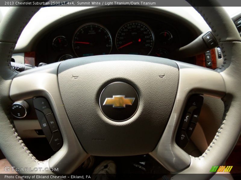 Summit White / Light Titanium/Dark Titanium 2013 Chevrolet Suburban 2500 LT 4x4