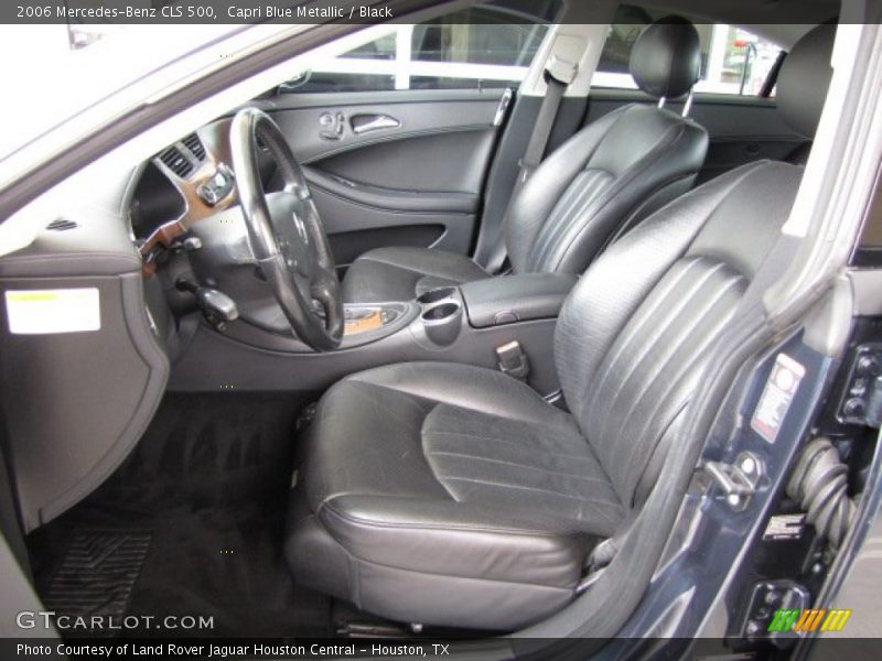 Capri Blue Metallic / Black 2006 Mercedes-Benz CLS 500