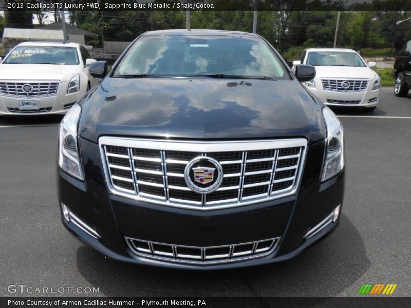 Sapphire Blue Metallic / Shale/Cocoa 2013 Cadillac XTS Luxury FWD