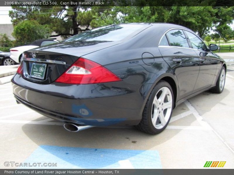 Capri Blue Metallic / Black 2006 Mercedes-Benz CLS 500