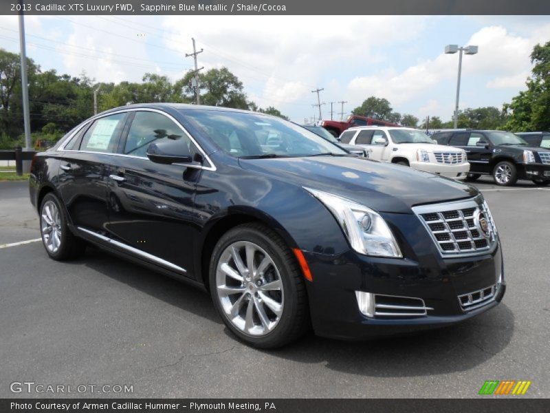 Sapphire Blue Metallic / Shale/Cocoa 2013 Cadillac XTS Luxury FWD
