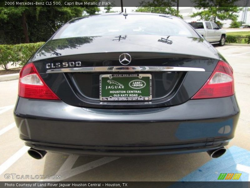 Capri Blue Metallic / Black 2006 Mercedes-Benz CLS 500