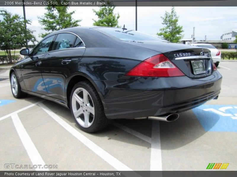 Capri Blue Metallic / Black 2006 Mercedes-Benz CLS 500
