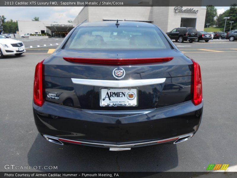 Sapphire Blue Metallic / Shale/Cocoa 2013 Cadillac XTS Luxury FWD