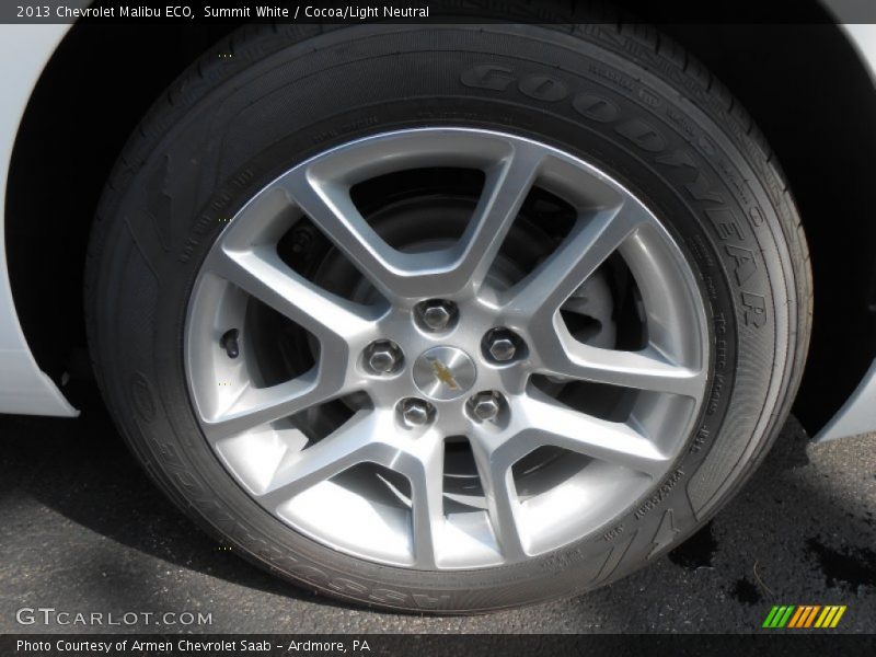 Summit White / Cocoa/Light Neutral 2013 Chevrolet Malibu ECO