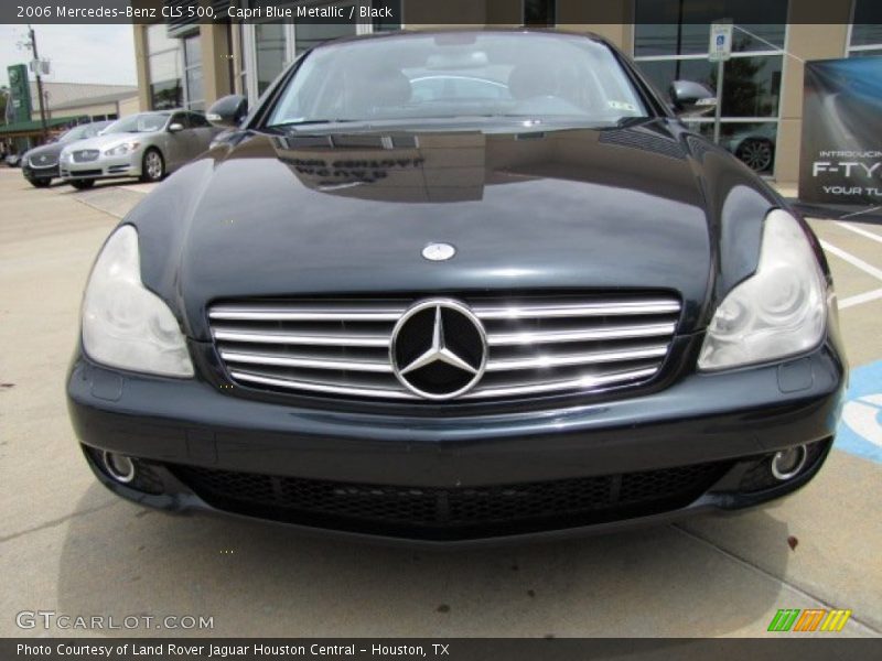 Capri Blue Metallic / Black 2006 Mercedes-Benz CLS 500