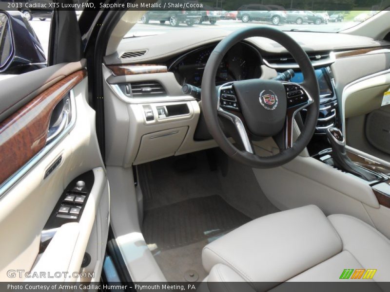 Sapphire Blue Metallic / Shale/Cocoa 2013 Cadillac XTS Luxury FWD