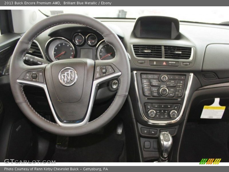 Dashboard of 2013 Encore Premium AWD