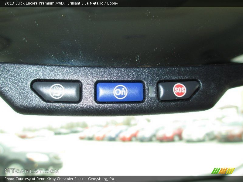 Brilliant Blue Metallic / Ebony 2013 Buick Encore Premium AWD