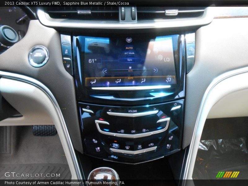 Sapphire Blue Metallic / Shale/Cocoa 2013 Cadillac XTS Luxury FWD