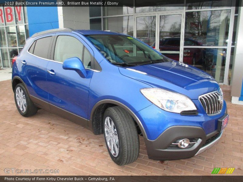 Brilliant Blue Metallic / Ebony 2013 Buick Encore Premium AWD