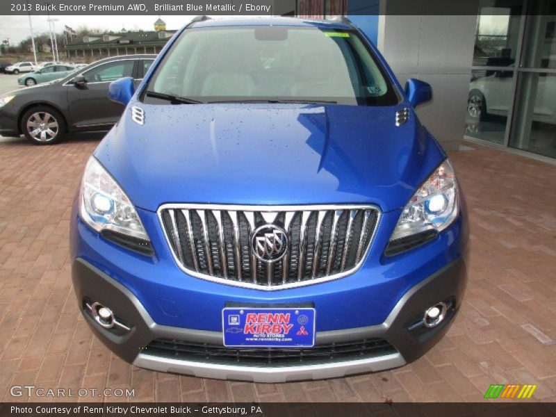 Brilliant Blue Metallic / Ebony 2013 Buick Encore Premium AWD