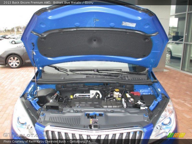 Brilliant Blue Metallic / Ebony 2013 Buick Encore Premium AWD