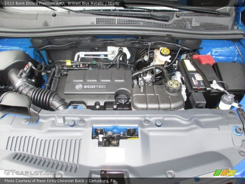  2013 Encore Premium AWD Engine - 1.4 Liter ECOTEC Turbocharged DOHC 16-Valve VVT 4 Cylinder
