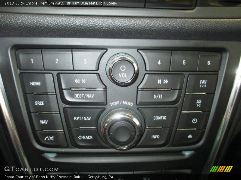 Controls of 2013 Encore Premium AWD