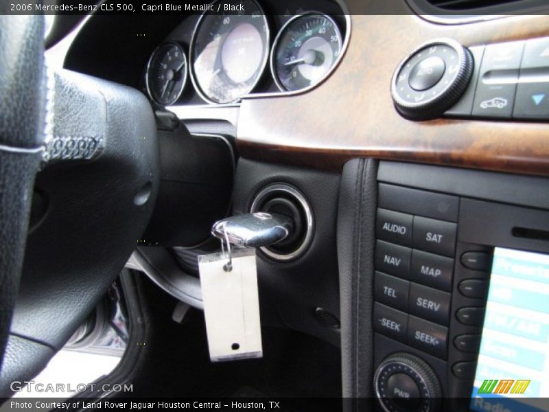 Capri Blue Metallic / Black 2006 Mercedes-Benz CLS 500