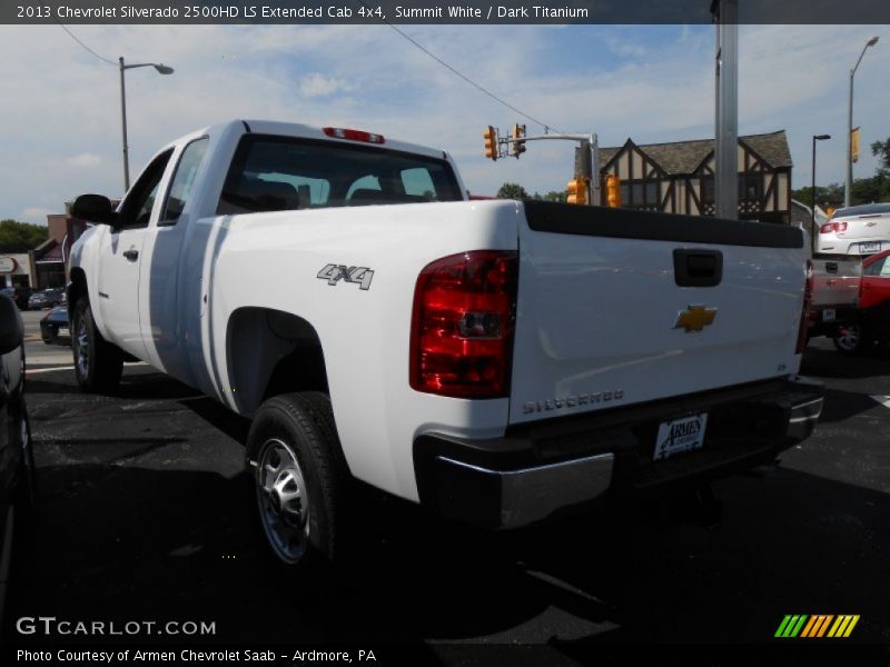 Summit White / Dark Titanium 2013 Chevrolet Silverado 2500HD LS Extended Cab 4x4