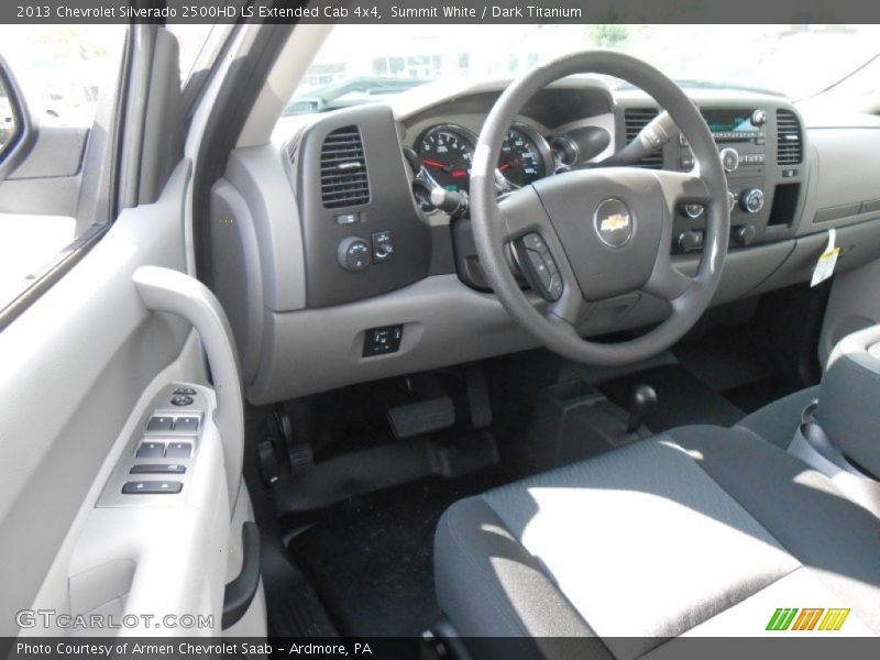 Summit White / Dark Titanium 2013 Chevrolet Silverado 2500HD LS Extended Cab 4x4