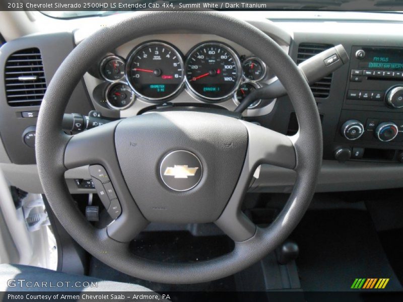 Summit White / Dark Titanium 2013 Chevrolet Silverado 2500HD LS Extended Cab 4x4