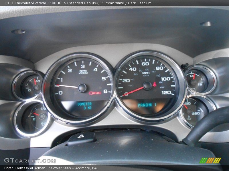 Summit White / Dark Titanium 2013 Chevrolet Silverado 2500HD LS Extended Cab 4x4