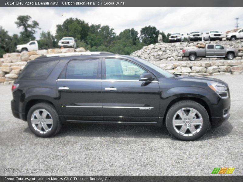 Carbon Black Metallic / Cocoa Dune 2014 GMC Acadia Denali AWD