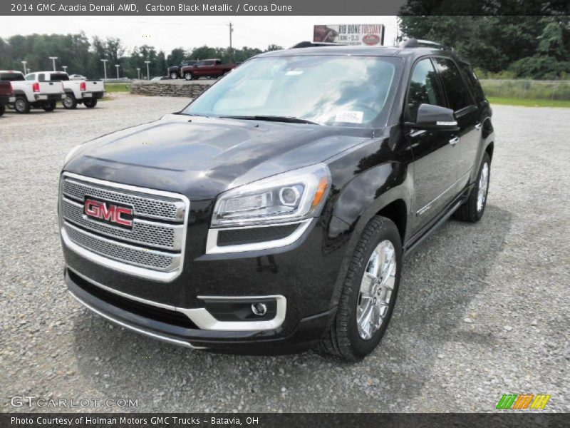 Carbon Black Metallic / Cocoa Dune 2014 GMC Acadia Denali AWD