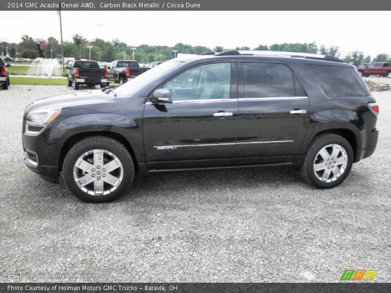 Carbon Black Metallic / Cocoa Dune 2014 GMC Acadia Denali AWD