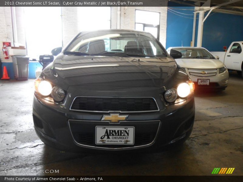 Cyber Gray Metallic / Jet Black/Dark Titanium 2013 Chevrolet Sonic LT Sedan