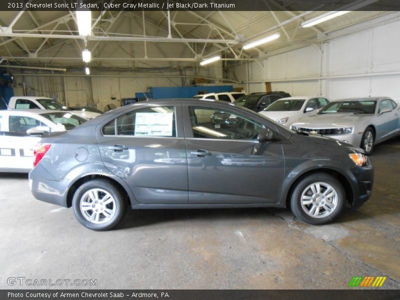 Cyber Gray Metallic / Jet Black/Dark Titanium 2013 Chevrolet Sonic LT Sedan