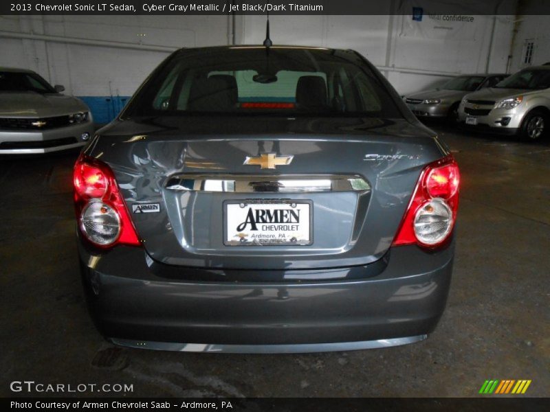 Cyber Gray Metallic / Jet Black/Dark Titanium 2013 Chevrolet Sonic LT Sedan