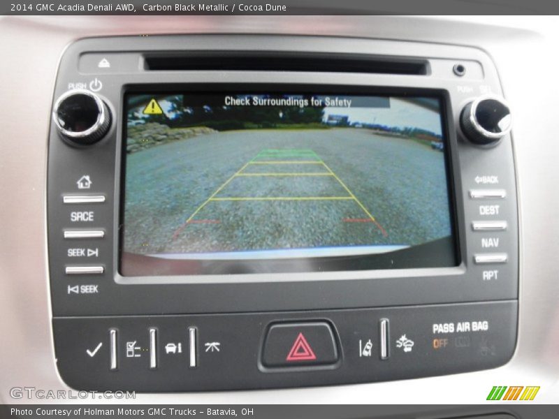 Carbon Black Metallic / Cocoa Dune 2014 GMC Acadia Denali AWD