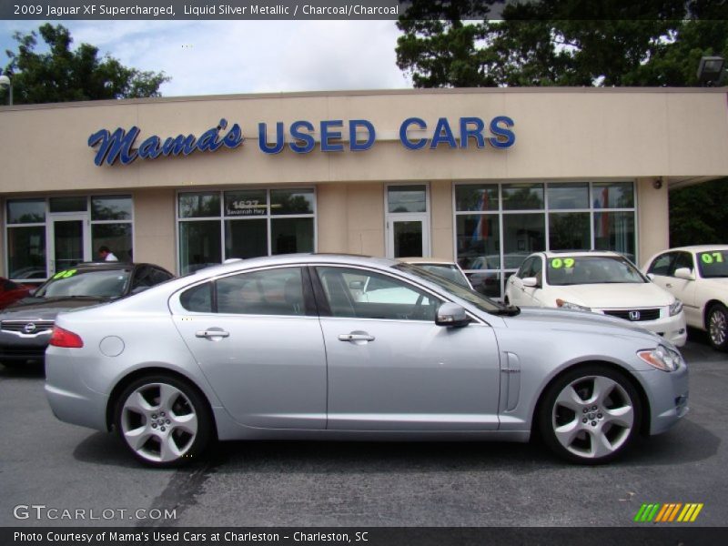 Liquid Silver Metallic / Charcoal/Charcoal 2009 Jaguar XF Supercharged