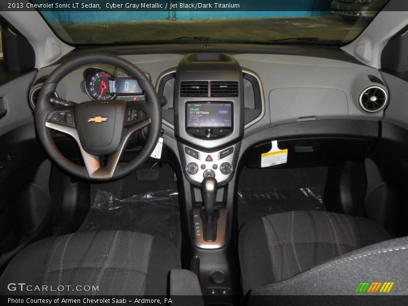 Cyber Gray Metallic / Jet Black/Dark Titanium 2013 Chevrolet Sonic LT Sedan