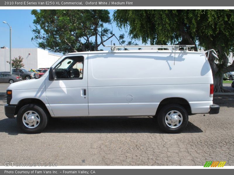 Oxford White / Medium Flint 2010 Ford E Series Van E250 XL Commericial