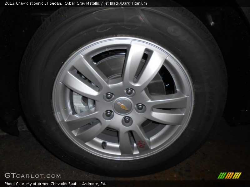 Cyber Gray Metallic / Jet Black/Dark Titanium 2013 Chevrolet Sonic LT Sedan