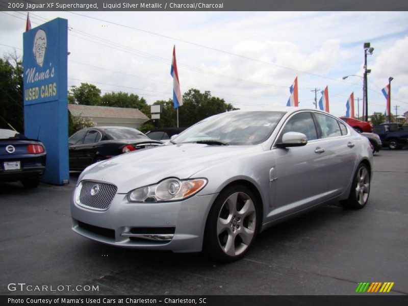 Liquid Silver Metallic / Charcoal/Charcoal 2009 Jaguar XF Supercharged