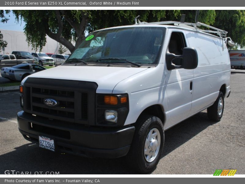 Oxford White / Medium Flint 2010 Ford E Series Van E250 XL Commericial