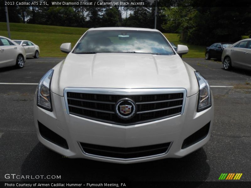 White Diamond Tricoat / Caramel/Jet Black Accents 2013 Cadillac ATS 2.5L